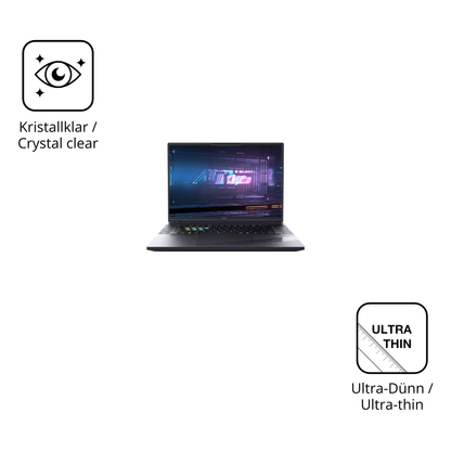 Dünne und klare Folie passend zugeschnitten für Gigabyte Aorus 16X 2024