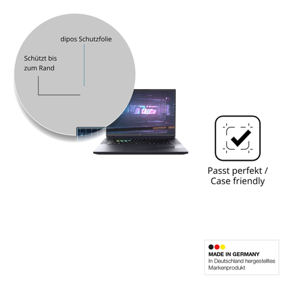 Schutzglasfolie mit optimaler Passform, zur Verwendung mit Hüllen geeignet