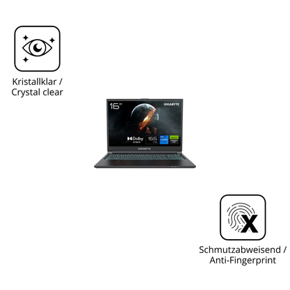 Flexible TPU-Folie passend zugeschnitten für Gigabyte G6 2023, vollständige Abdeckung