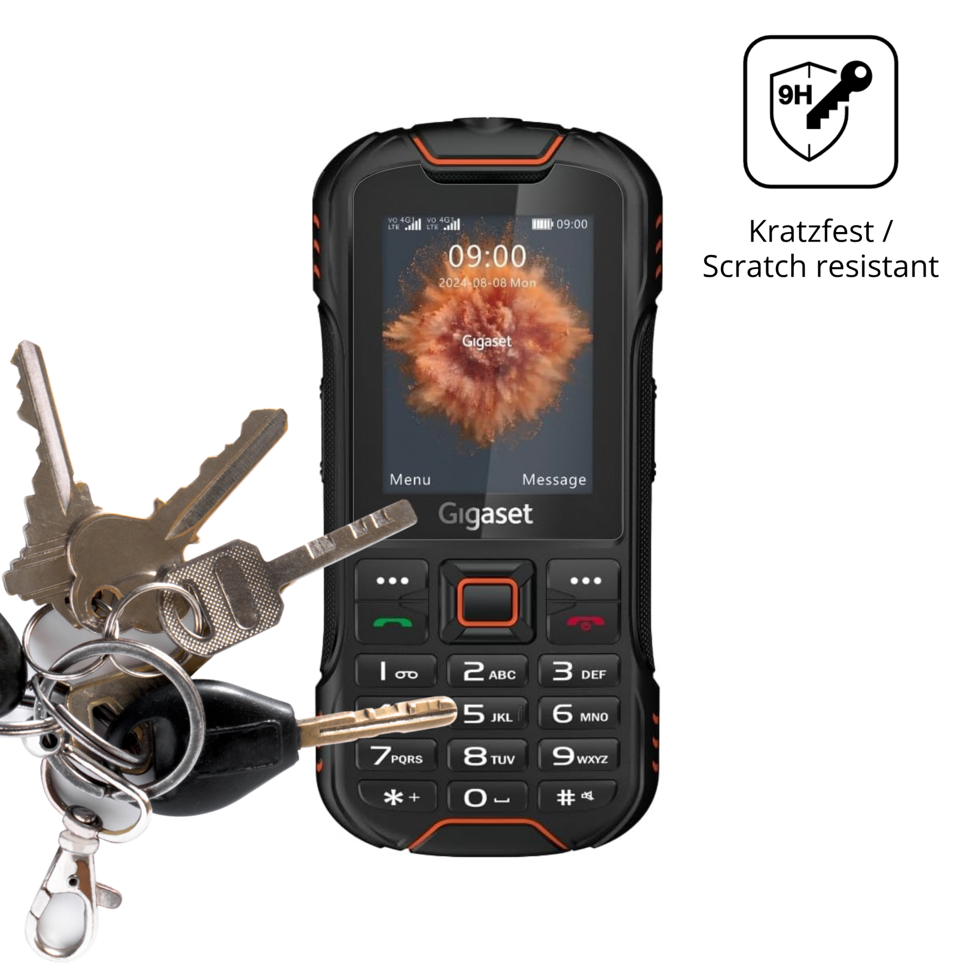 dipos Displayschutz für Gigaset GLX8 Plus, mattierte Oberfläche, robuste Festigkeit und perfekte Passform