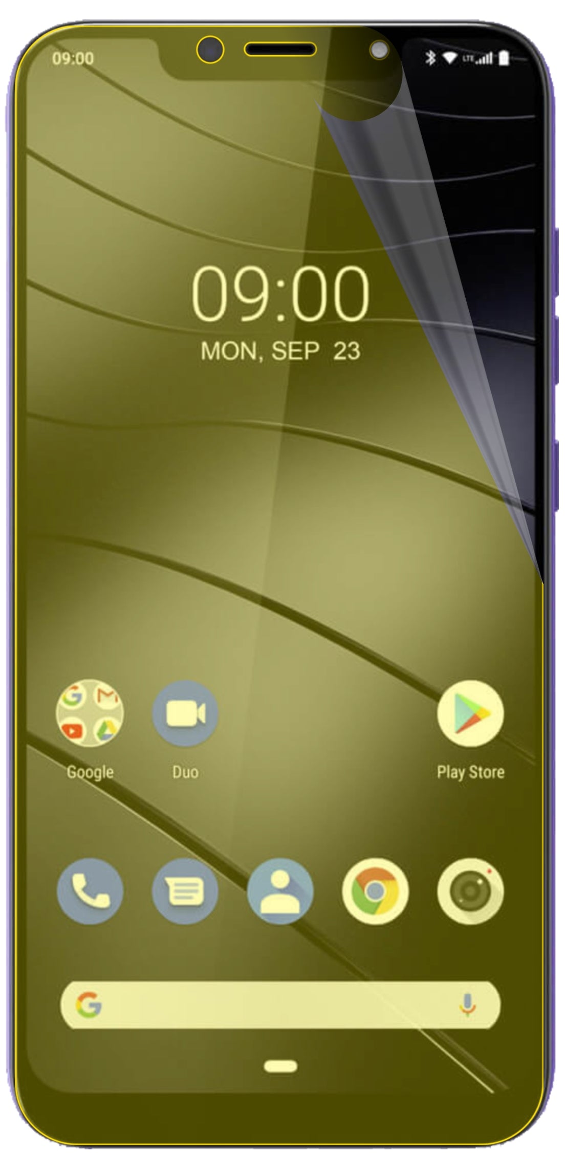 dipos Displayschutz für Gigaset GS195 Pummelphone, transparente Oberfläche, geringe Dicke und perfekte Passform