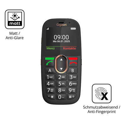 Dünne und entspiegelnde Folie passend zugeschnitten für Gigaset GL695