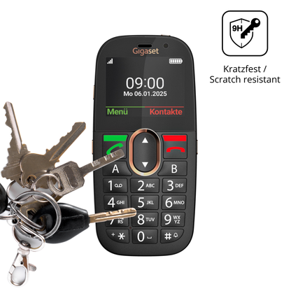 dipos Displayschutz für Gigaset GL695, mattierte Oberfläche, robuste Festigkeit und perfekte Passform