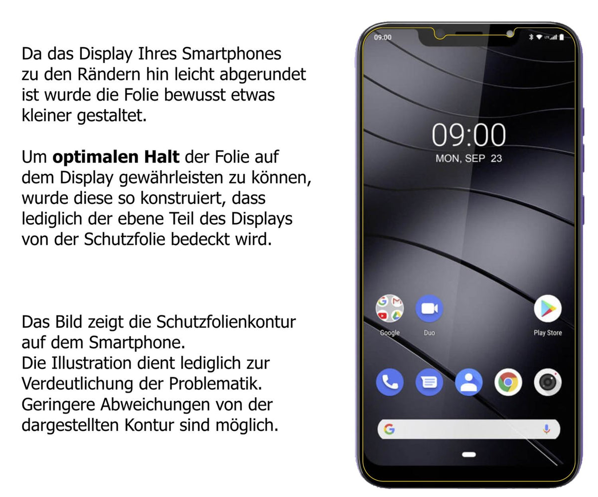 6x Schutzfolie klar für Gigaset GS195 Pummelphone Display-Schutzfolie (3x Vorderseite + 3x Rückseite)
