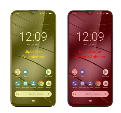 2x 3D Full Cover Schutzfolie für Gigaset GS290