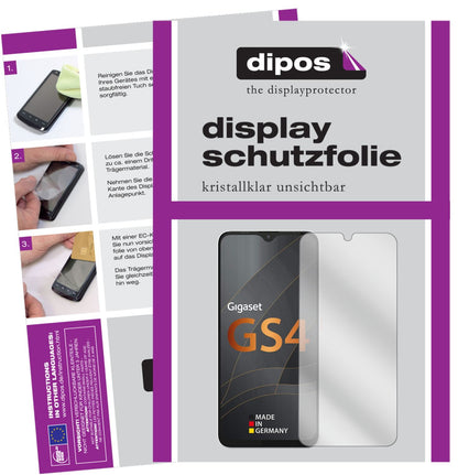 1x Schutzfolie klar für Gigaset GS4 Display-Schutzfolie