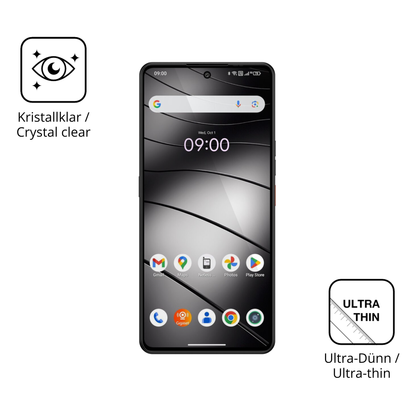 Dünne und klare Folie passend zugeschnitten für Gigaset GS6