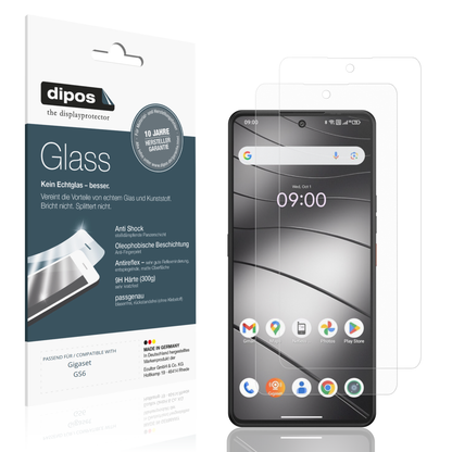 Matte Displayschutzfolie von dipos passend für Gigaset GS6, 9H kratzfest und blasenfrei montiert