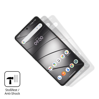 Schutz gegen Kratzer auf dem Gigaset GS6 Pro Glas durch Schlüssel, Stöße gegen die Tischkante oder Stürze