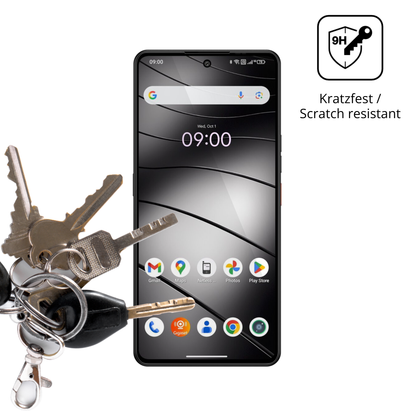 dipos Displayschutz für Gigaset GS6 Pro, transparente Oberfläche, perfekte Passform auch für die Rundungen