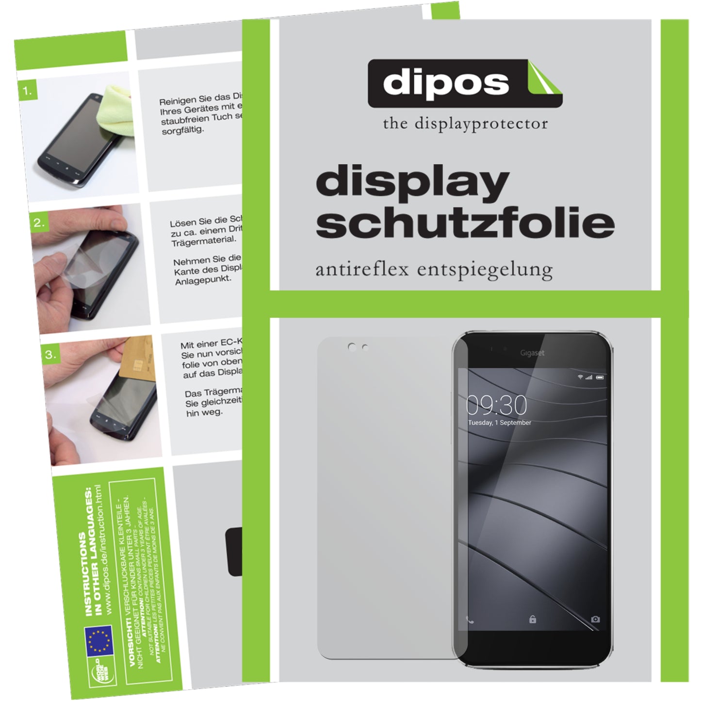 Mattes Panzerglas: Schutz vor Brüchen, Fingerabdrücken und Bildschirmblendung für Gigaset-ME Pure