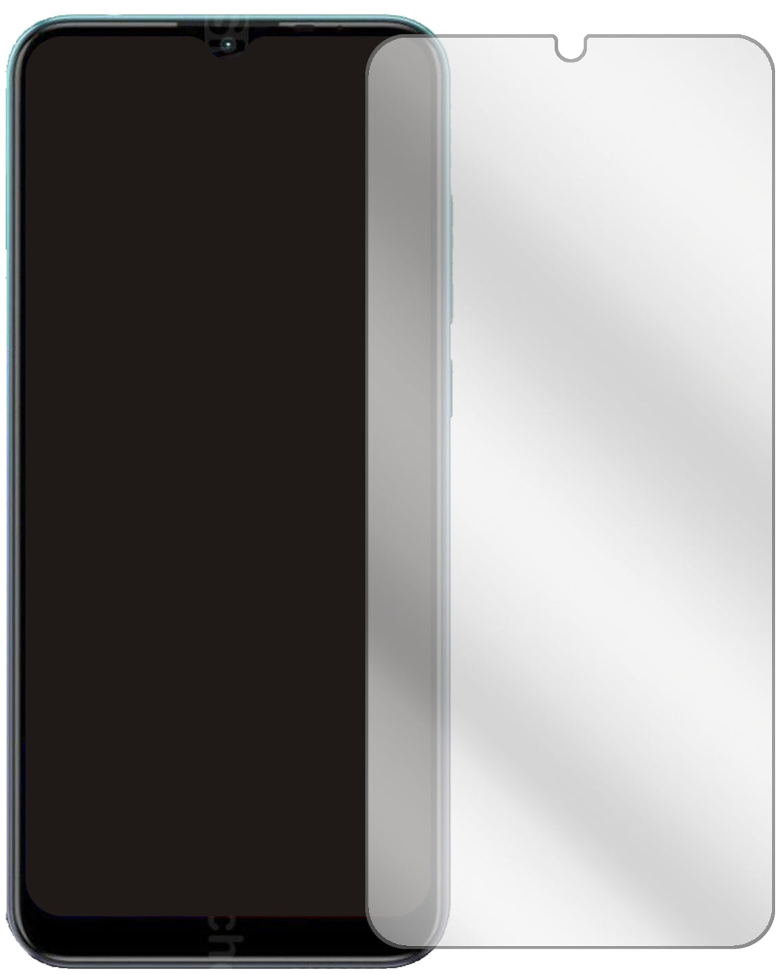 GioneeS12 Lite mit aufgebrachter dipos Displayschutzfolie, glasklare Darstellung ohne Einschränkungen