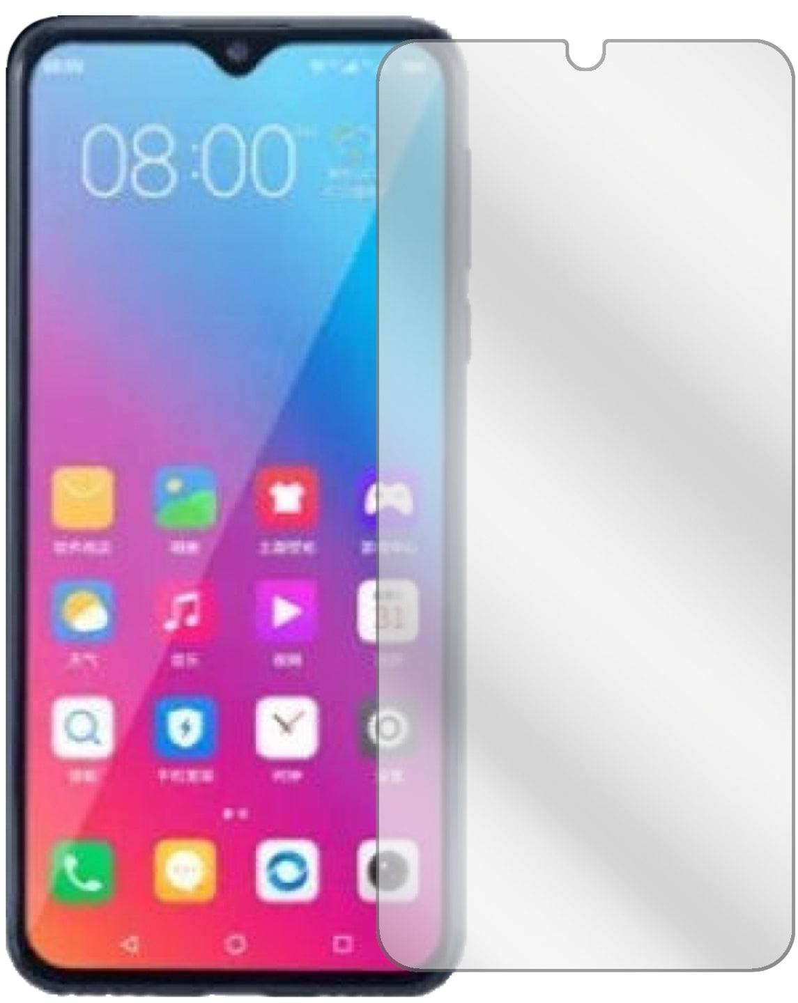 5x Schutzfolie klar für Gionee Steel 5 Display-Schutzfolie