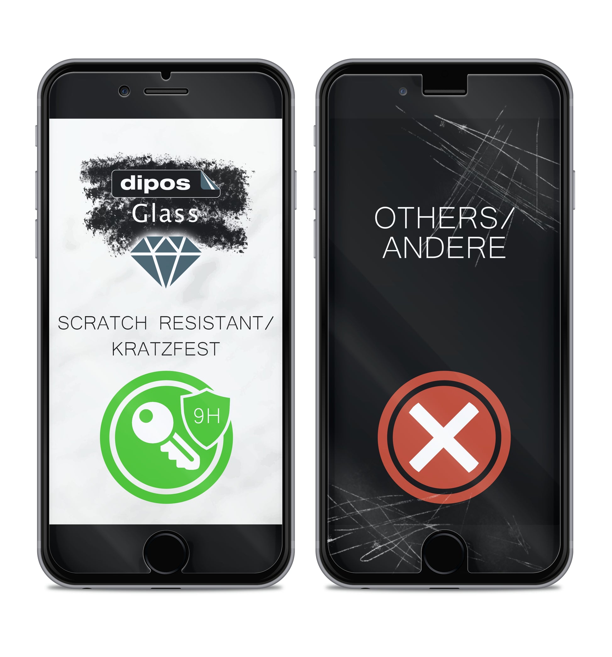 Schutz gegen Kratzer auf dem Nokia XR20 Glas durch Schlüssel, Stöße gegen die Tischkante oder Stürze