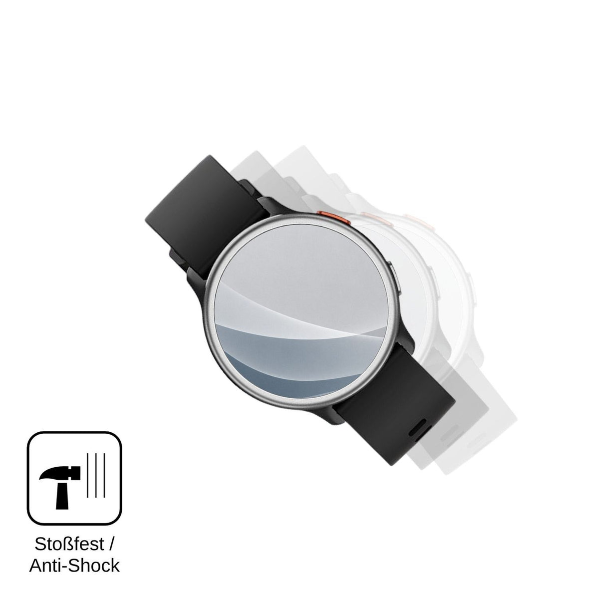 2x 9H Schutzfolie matt für aeac 1.27 Smartwatch Panzerfolie