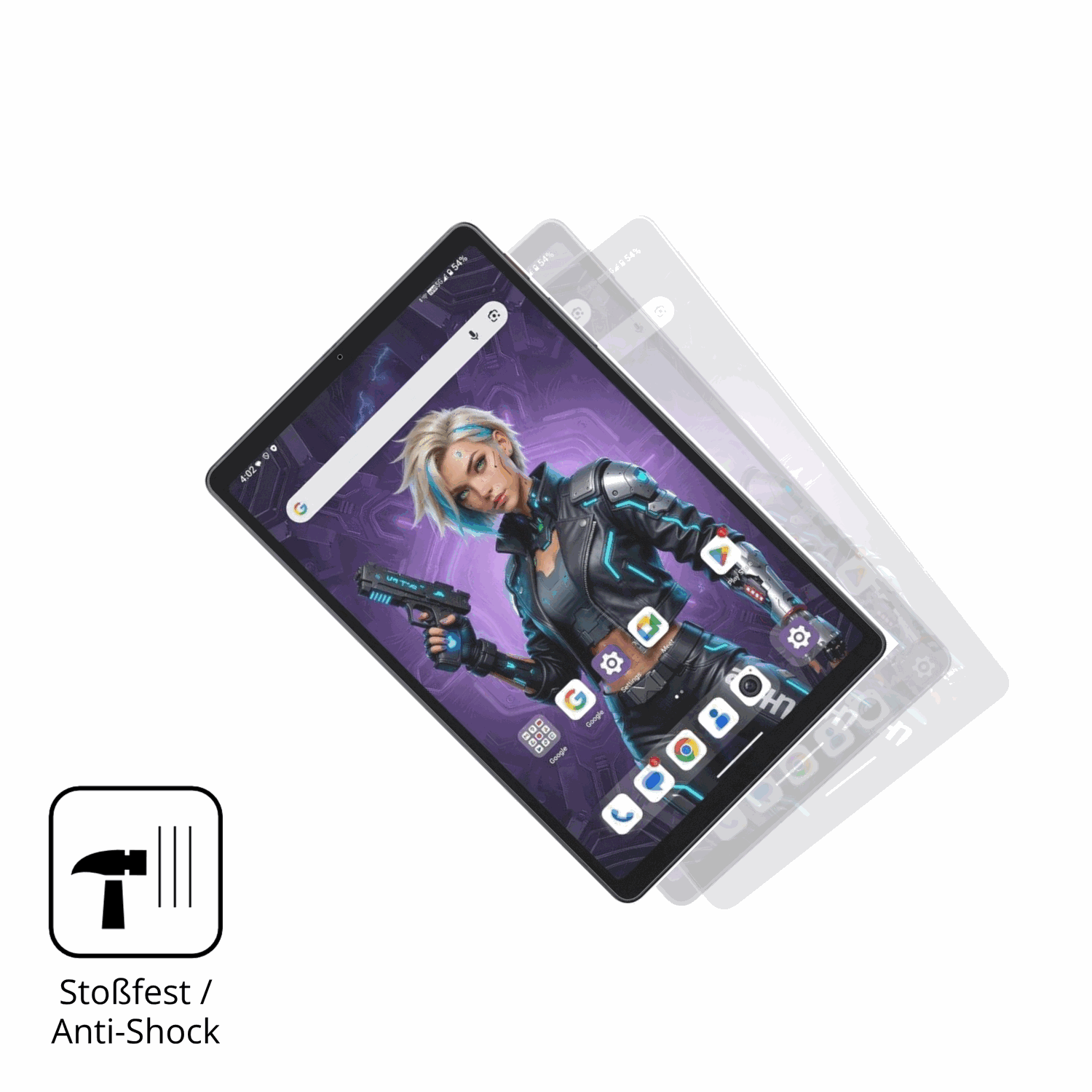 Schutz gegen Kratzer auf dem Alldocube iPlay 80 mini Ultra Glas durch Schlüssel, Stöße gegen die Tischkante oder Stürze
