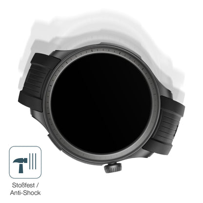 Schutz gegen Kratzer auf dem Amazfit Balance Glas durch Schlüssel, Stöße gegen die Tischkante oder Stürze