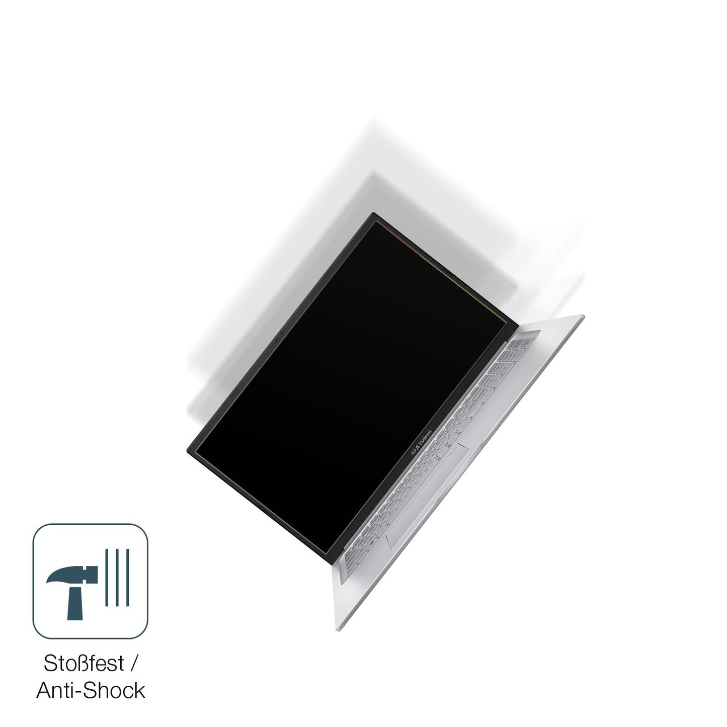 Schutz gegen Kratzer auf dem ASUS 17.3 Zoll i1355U Glas durch Schlüssel, Stöße gegen die Tischkante oder Stürze