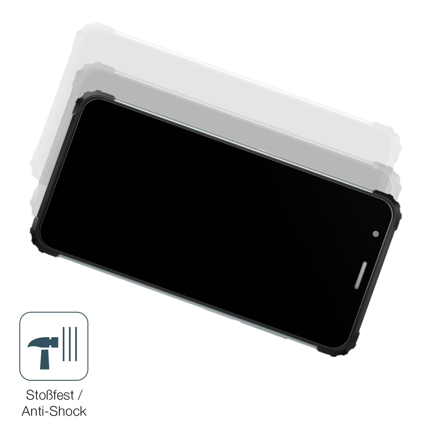 Schutz gegen Kratzer auf dem Blackview BV6600E Glas durch Schlüssel, Stöße gegen die Tischkante oder Stürze