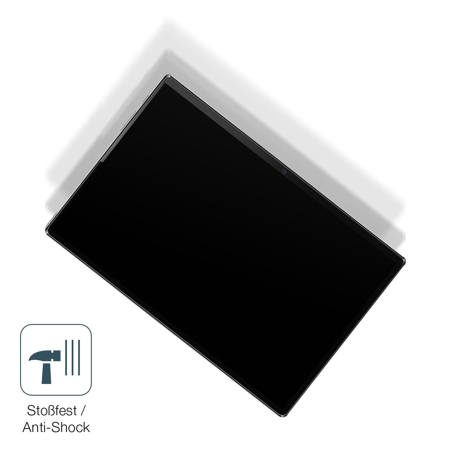 Schutz gegen Kratzer auf dem Brillar T16 Tablet 10 Zoll Glas durch Schlüssel, Stöße gegen die Tischkante oder Stürze