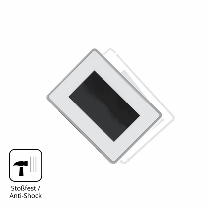 Schutz gegen Kratzer auf dem BUCHER automation JetView 1004 Glas durch Schlüssel, Stöße gegen die Tischkante oder Stürze