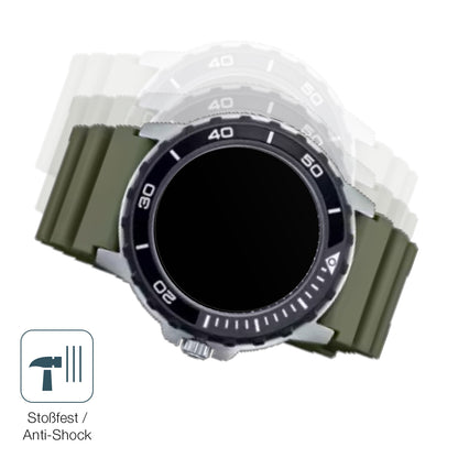 Schutz gegen Kratzer auf dem Casio MTD-125D Glas durch Schlüssel, Stöße gegen die Tischkante oder Stürze