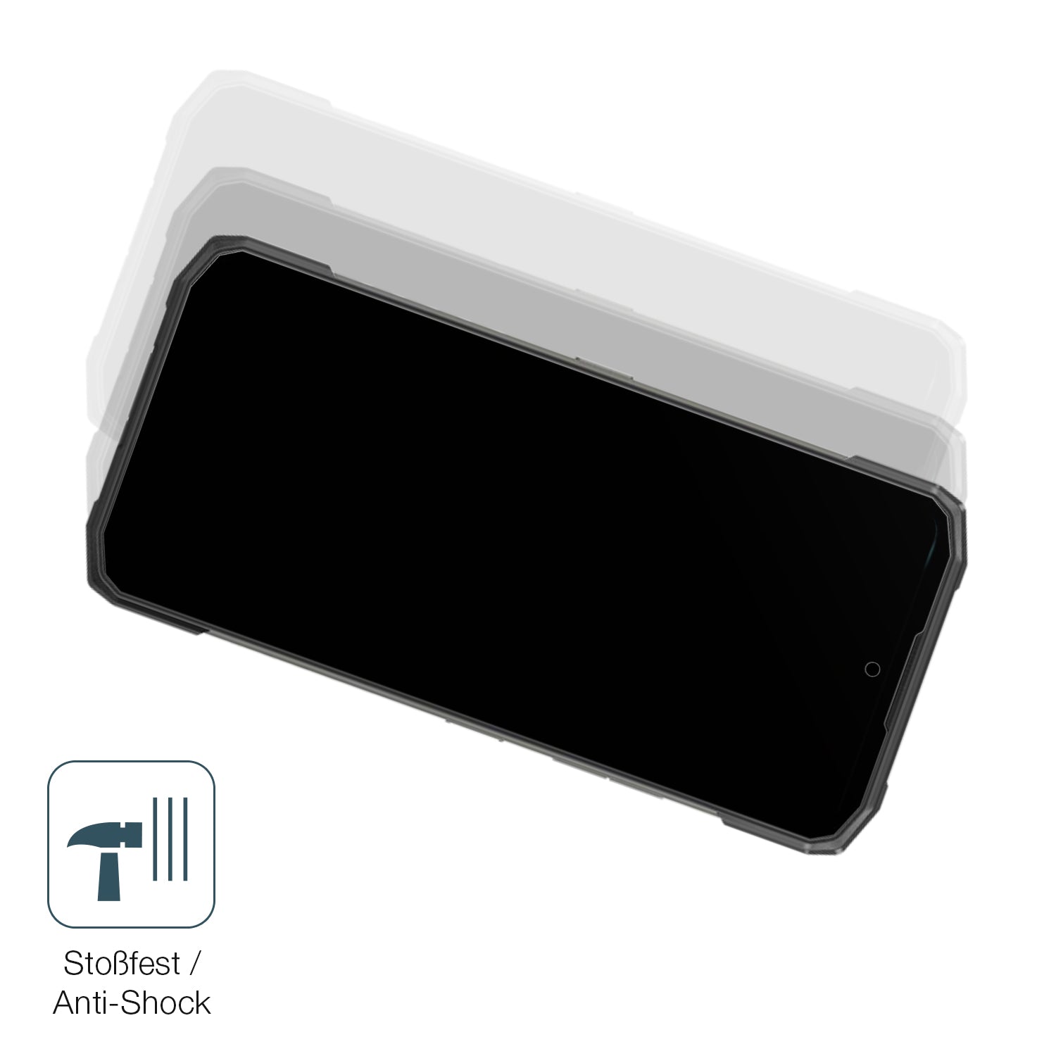 Schutz gegen Kratzer auf dem Doogee Blade 10 Energy Glas durch Schlüssel, Stöße gegen die Tischkante oder Stürze