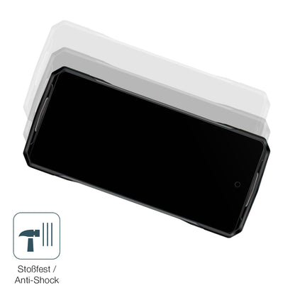 Schutz gegen Kratzer auf dem Doogee V40 Glas durch Schlüssel, Stöße gegen die Tischkante oder Stürze