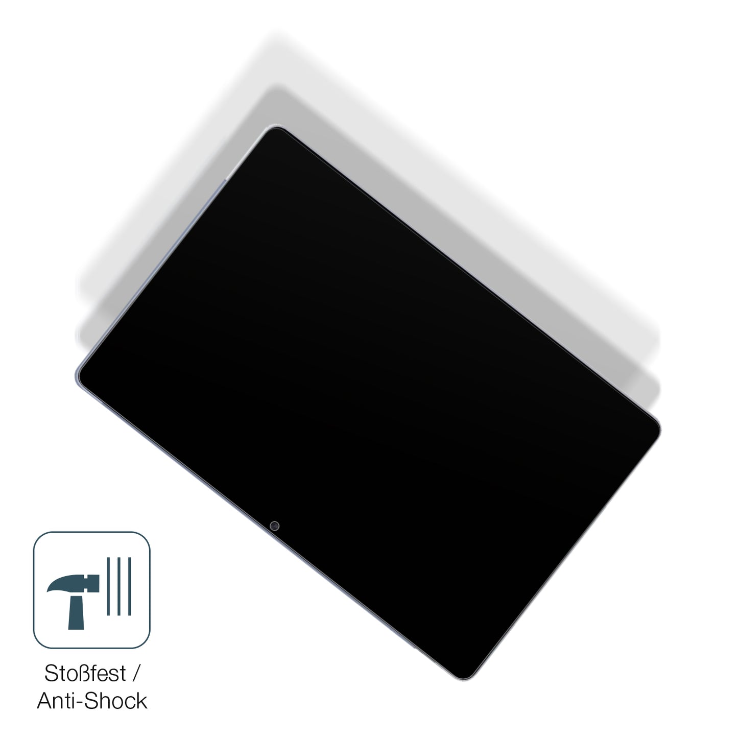Schutz gegen Kratzer auf dem FanyFish 13 Tablet Glas durch Schlüssel, Stöße gegen die Tischkante oder Stürze