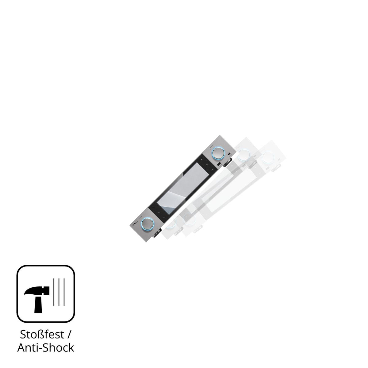 Schutz gegen Kratzer auf dem FiiO S15 Glas durch Schlüssel, Stöße gegen die Tischkante oder Stürze