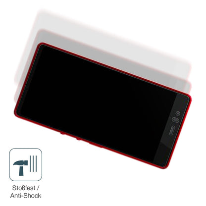 Schutz gegen Kratzer auf dem Fujitsu Arrows M04 Premium Glas durch Schlüssel, Stöße gegen die Tischkante oder Stürze