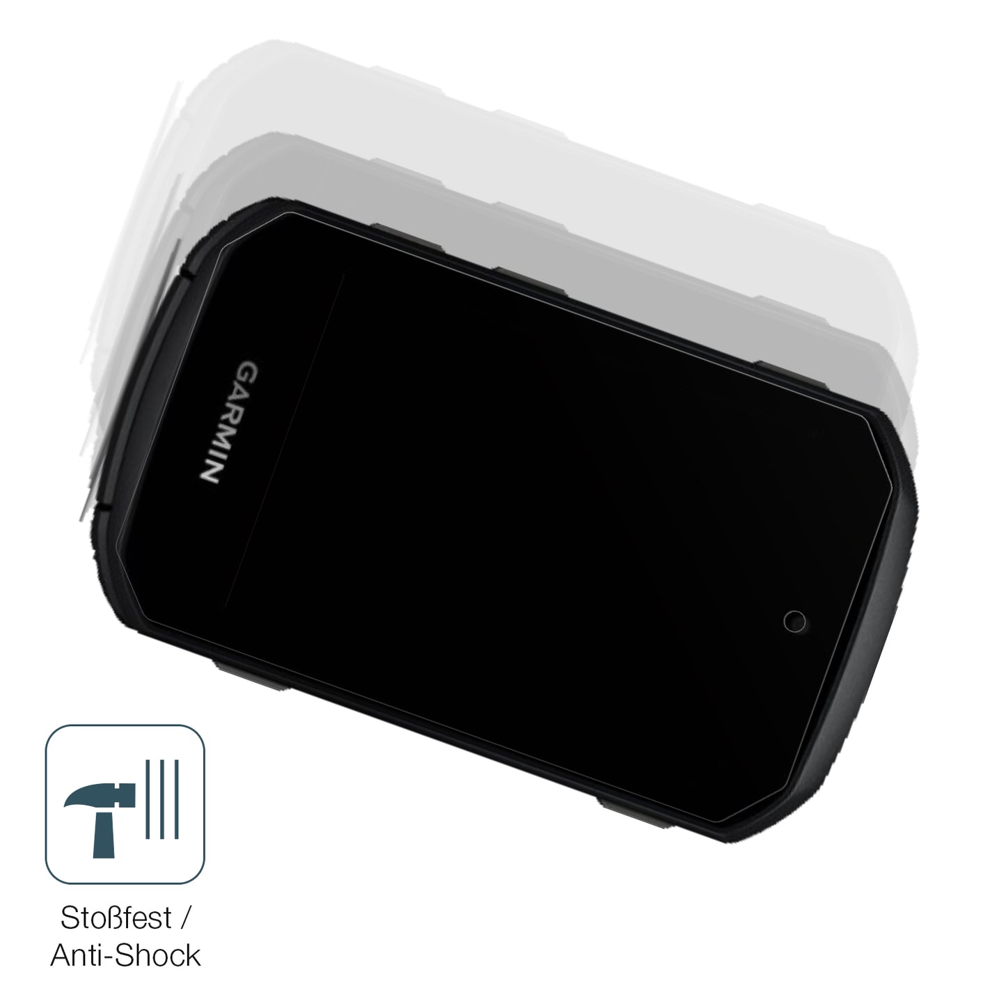 Schutz gegen Kratzer auf dem Garmin Edge 550 Glas durch Schlüssel, Stöße gegen die Tischkante oder Stürze