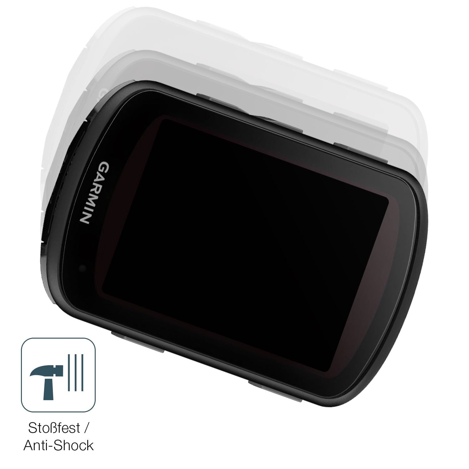 Schutz gegen Kratzer auf dem Garmin Edge 840 Glas durch Schlüssel, Stöße gegen die Tischkante oder Stürze