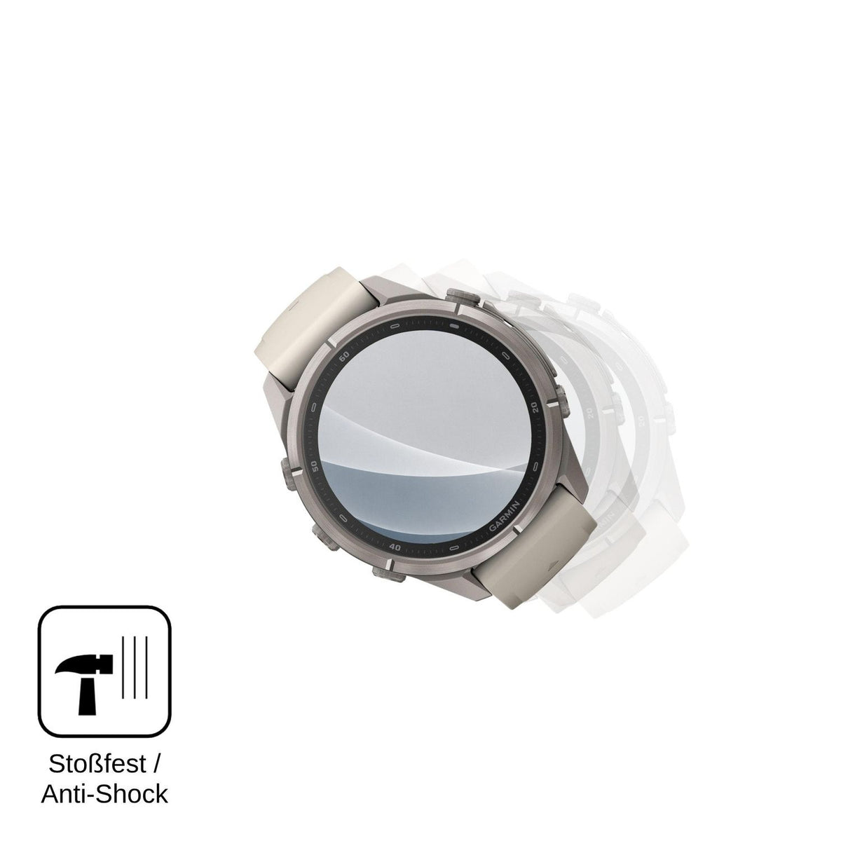 2x 9H Schutzfolie matt für Garmin Fenix 9 Pro Panzerfolie