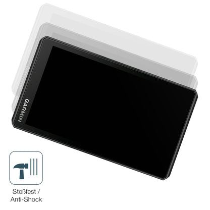 Schutz gegen Kratzer auf dem Garmin zumo XT2 Glas durch Schlüssel, Stöße gegen die Tischkante oder Stürze