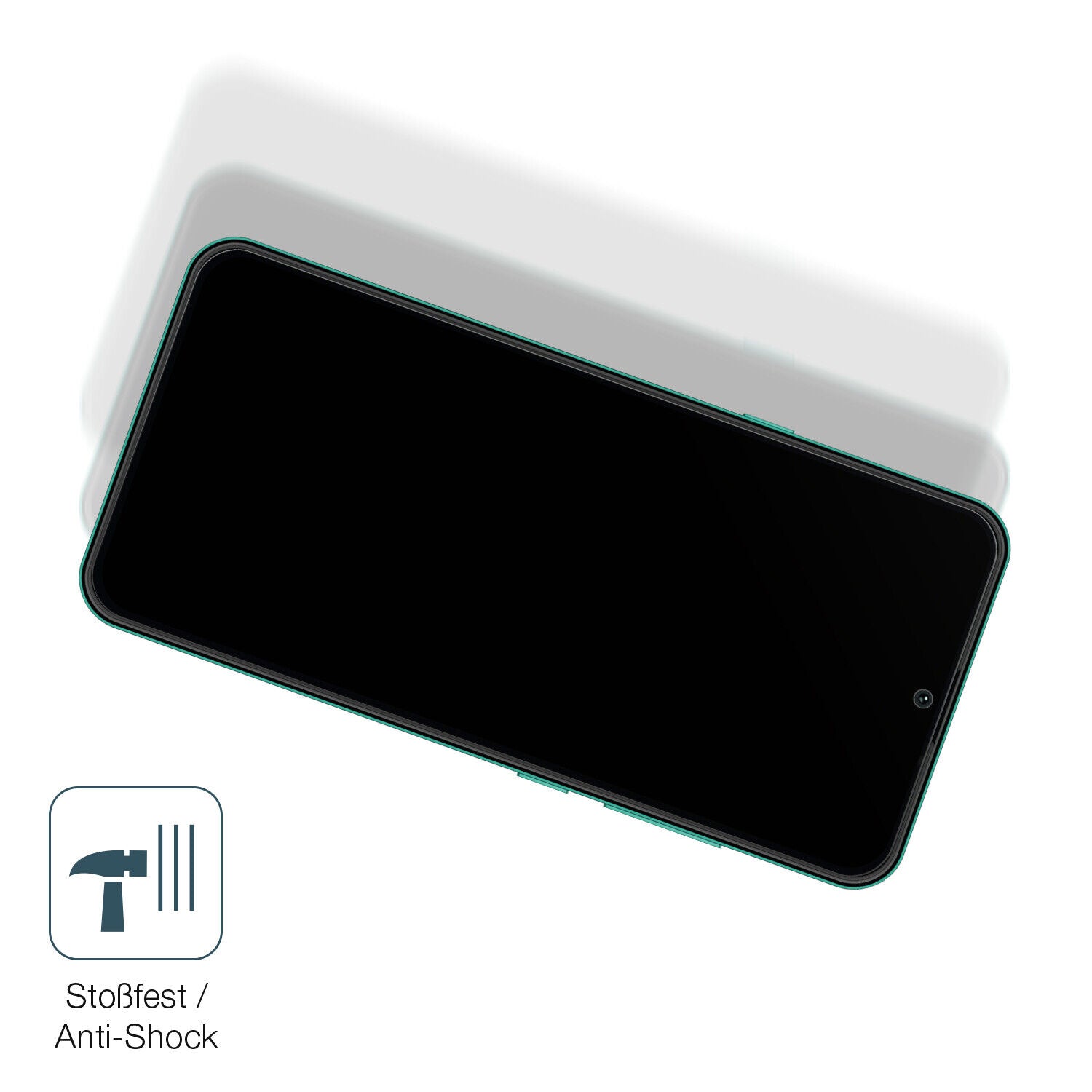 Schutz gegen Kratzer auf dem Hisense Infinity E40 Lite Glas durch Schlüssel, Stöße gegen die Tischkante oder Stürze