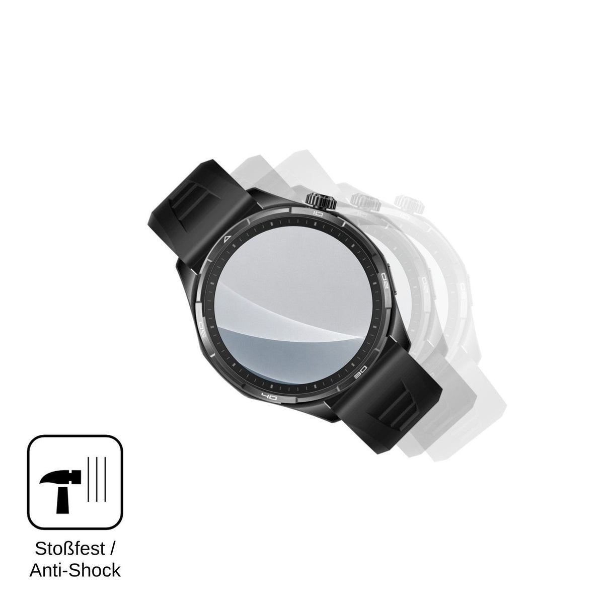2x 9H Schutzfolie matt für Honor Watch 6 Pro Panzerfolie