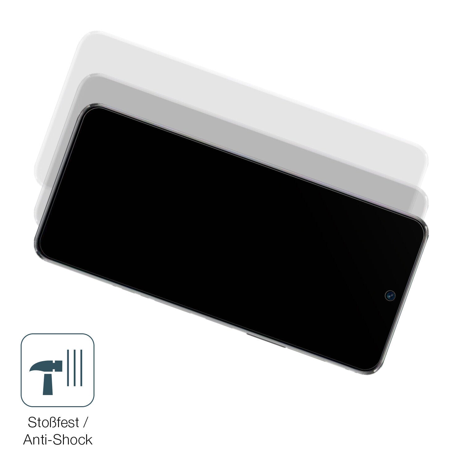 Schutz gegen Kratzer auf dem Huawei NZONE S7 Pro Glas durch Schlüssel, Stöße gegen die Tischkante oder Stürze
