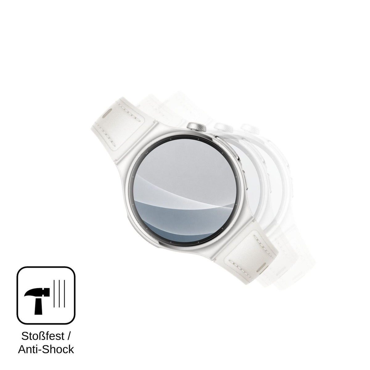 2x 9H Schutzfolie matt für Huawei Watch 6 42mm Panzerfolie