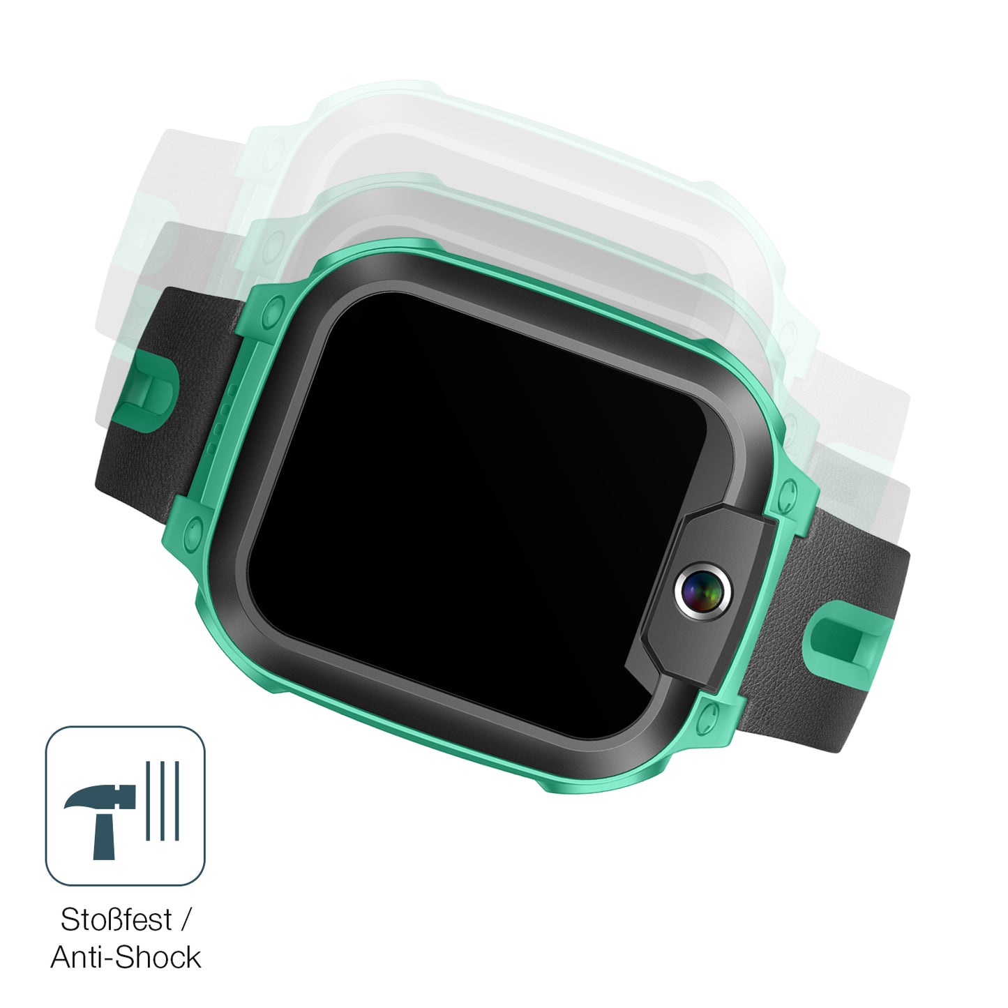 Schutz gegen Kratzer auf dem Imoo Watch Phone Z1 Glas durch Schlüssel, Stöße gegen die Tischkante oder Stürze
