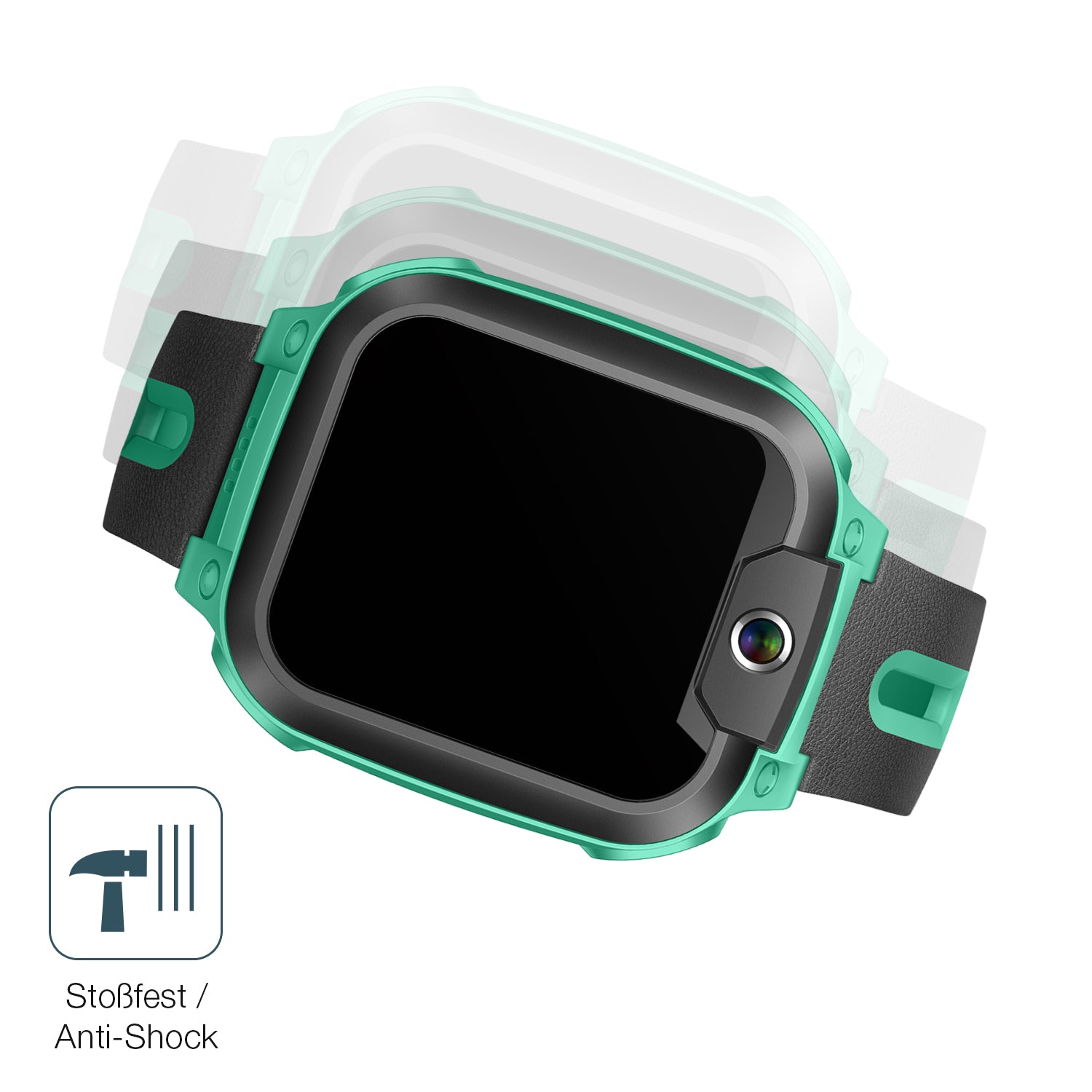 Schutz gegen Kratzer auf dem Imoo Watch Phone Z1 Glas durch Schlüssel, Stöße gegen die Tischkante oder Stürze