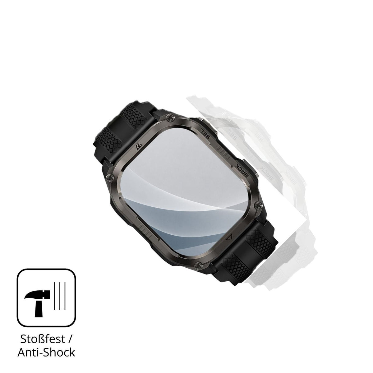 Schutz gegen Kratzer auf dem KOSPET Tank Pulse 2 Glas durch Schlüssel, Stöße gegen die Tischkante oder Stürze