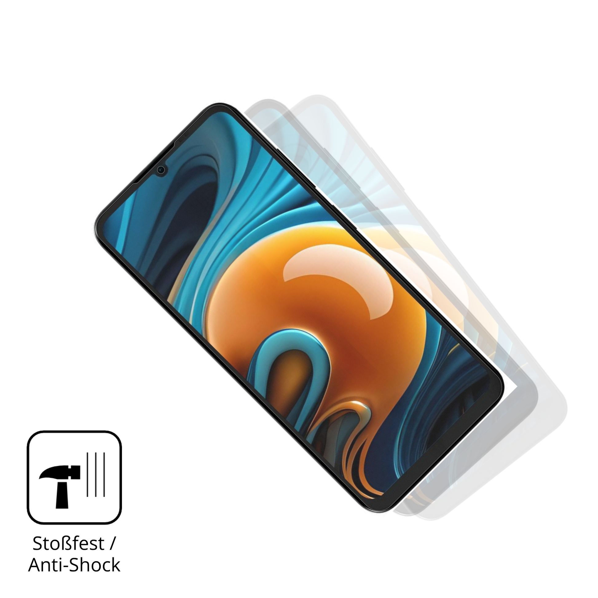 Schutz gegen Kratzer auf dem Lava Yuva Smart 3 Glas durch Schlüssel, Stöße gegen die Tischkante oder Stürze