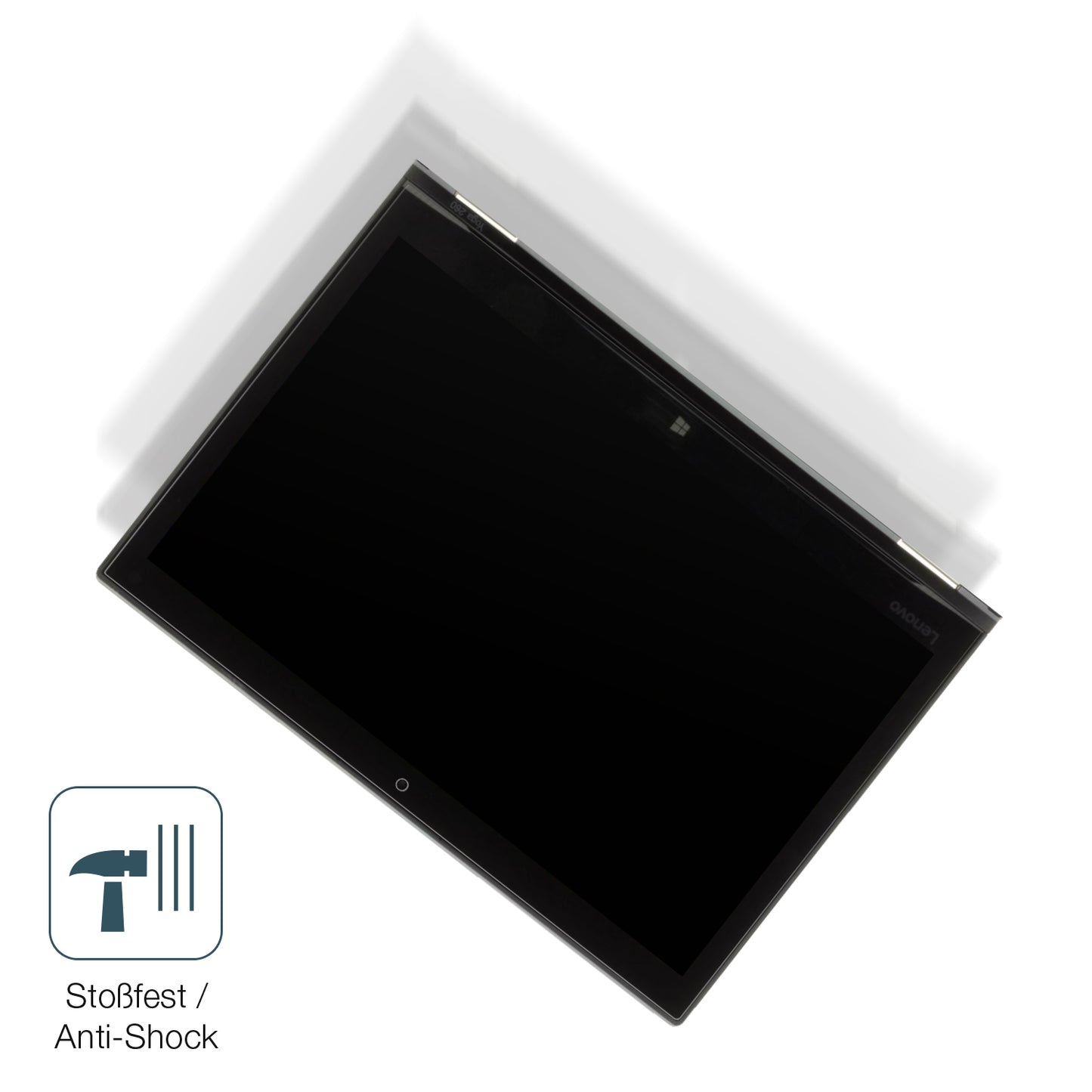 Schutz gegen Kratzer auf dem Lenovo Thinkpad Yoga 260 Glas durch Schlüssel, Stöße gegen die Tischkante oder Stürze
