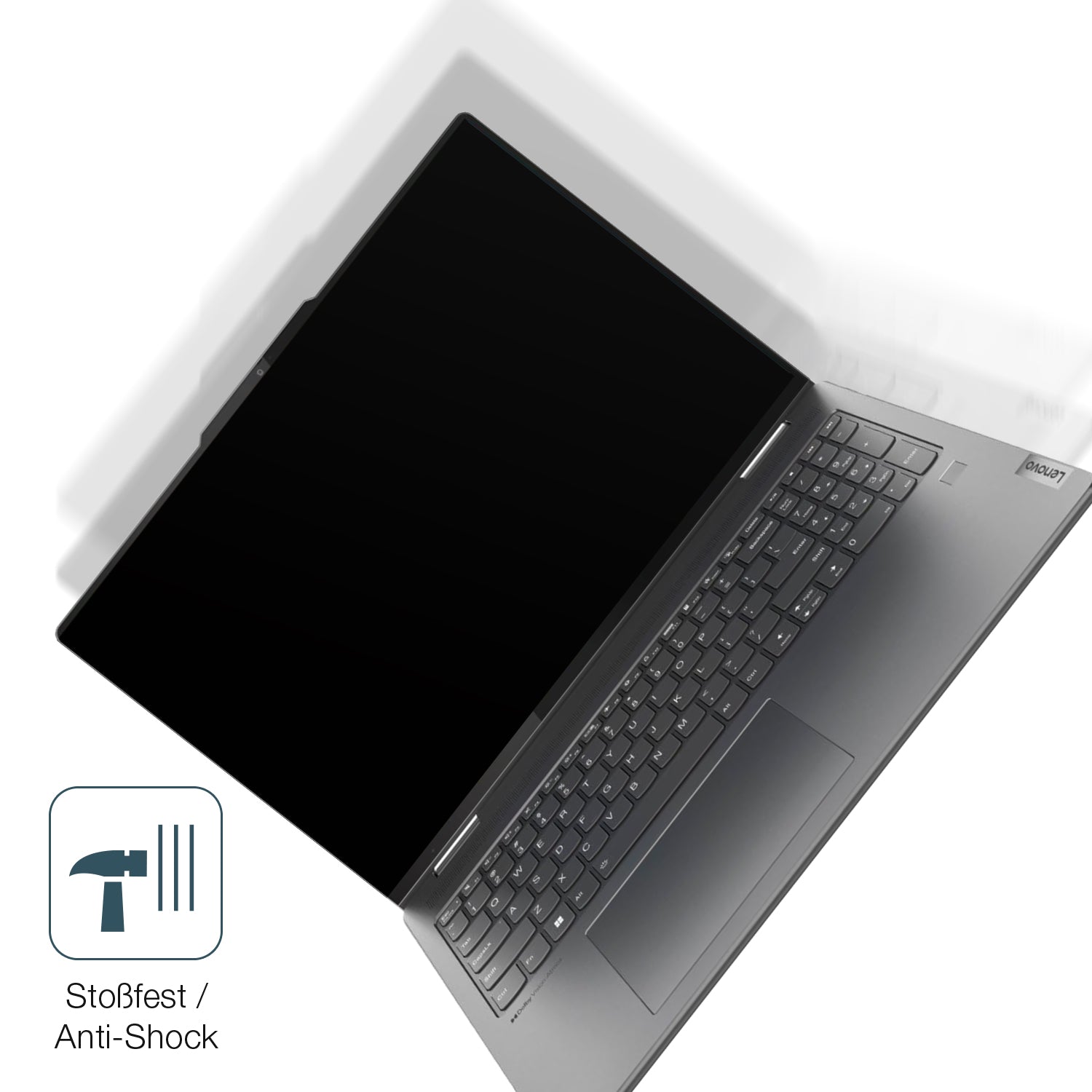 Schutz gegen Kratzer auf dem Lenovo Yoga 7i 10. Gen 16 Zoll Glas durch Schlüssel, Stöße gegen die Tischkante oder Stürze