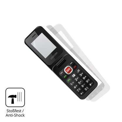 Schutz gegen Kratzer auf dem Logicom Fleep S90 Glas durch Schlüssel, Stöße gegen die Tischkante oder Stürze