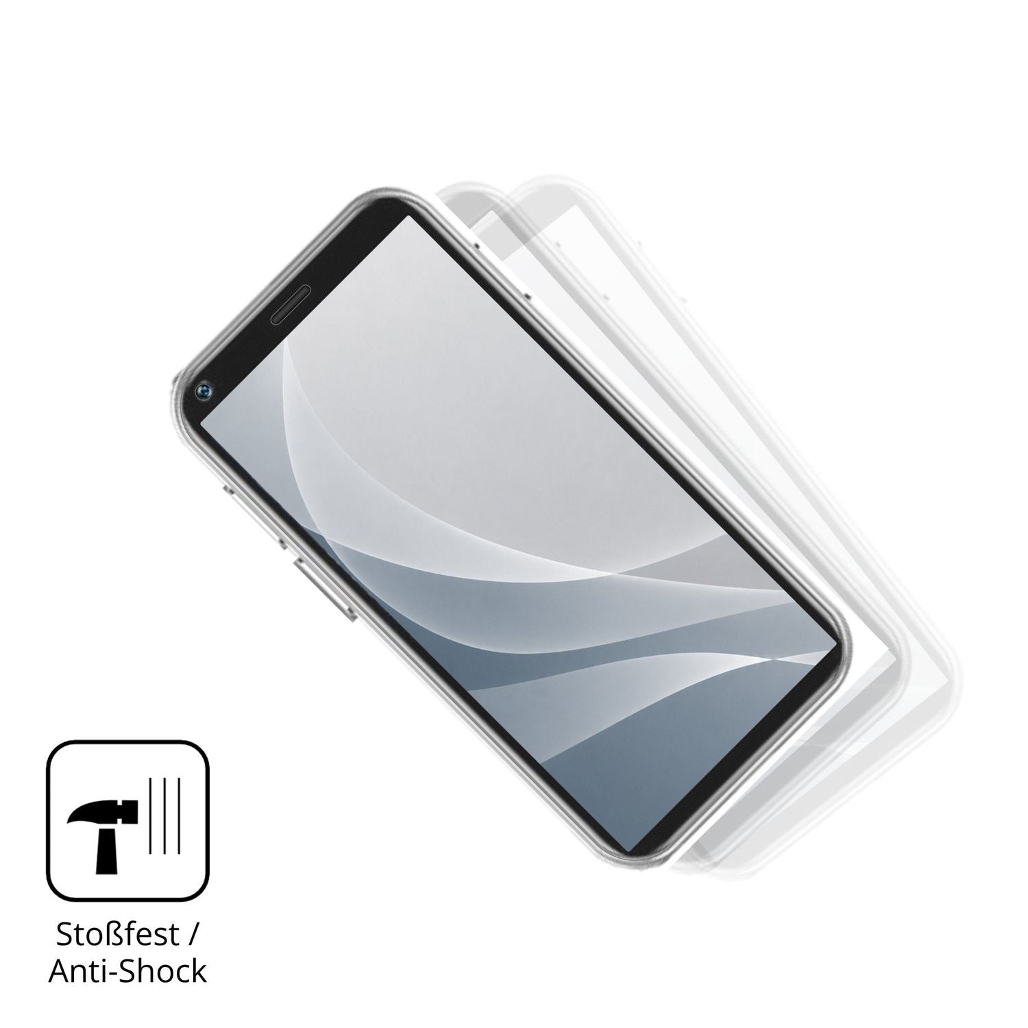 Schutz gegen Kratzer auf dem Longben 3G Mini Glas durch Schlüssel, Stöße gegen die Tischkante oder Stürze