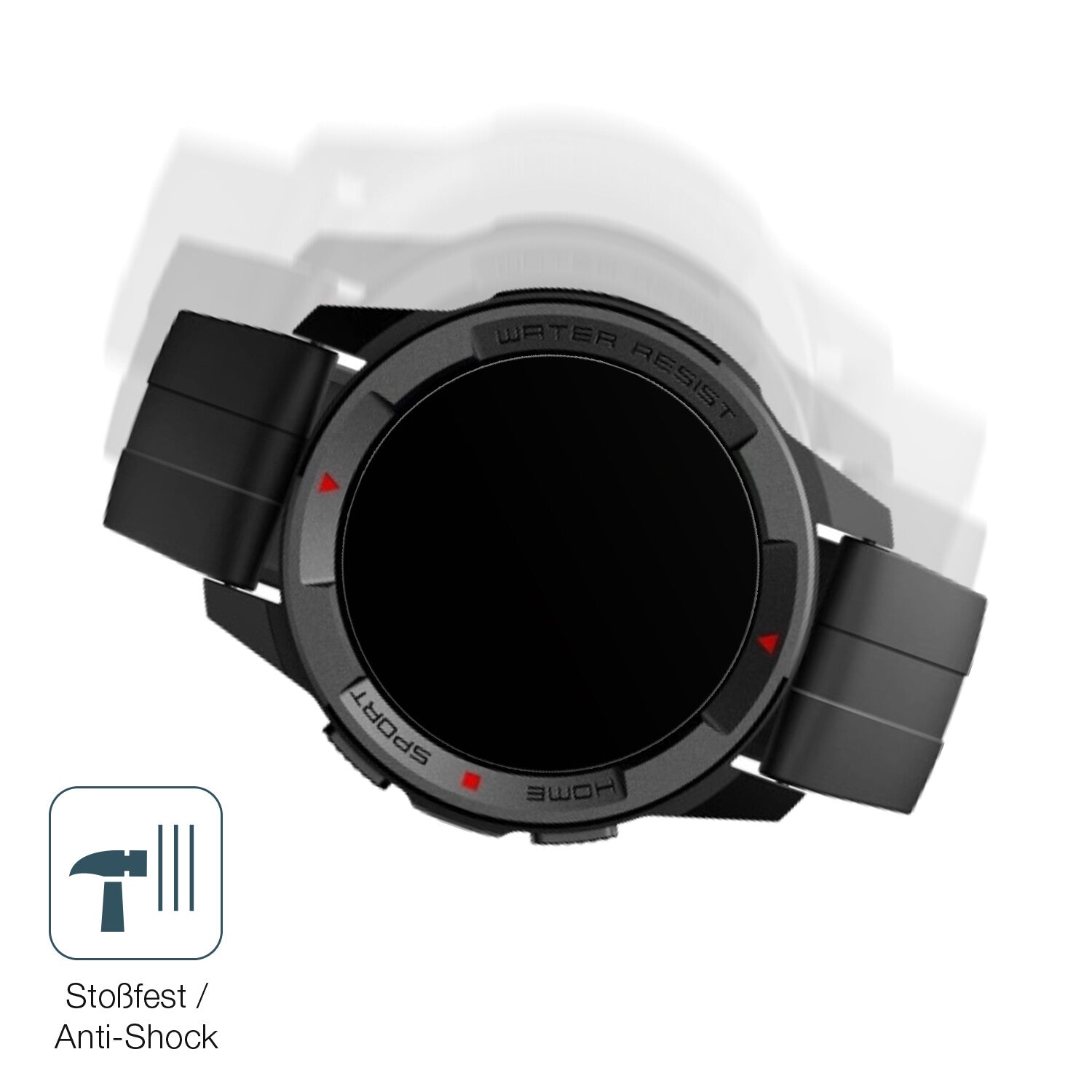 Schutz gegen Kratzer auf dem Mibro Watch X1 Glas durch Schlüssel, Stöße gegen die Tischkante oder Stürze