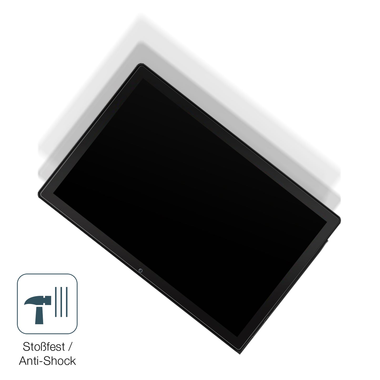 Schutz gegen Kratzer auf dem Muisoo Tablet 7 Zoll Glas durch Schlüssel, Stöße gegen die Tischkante oder Stürze
