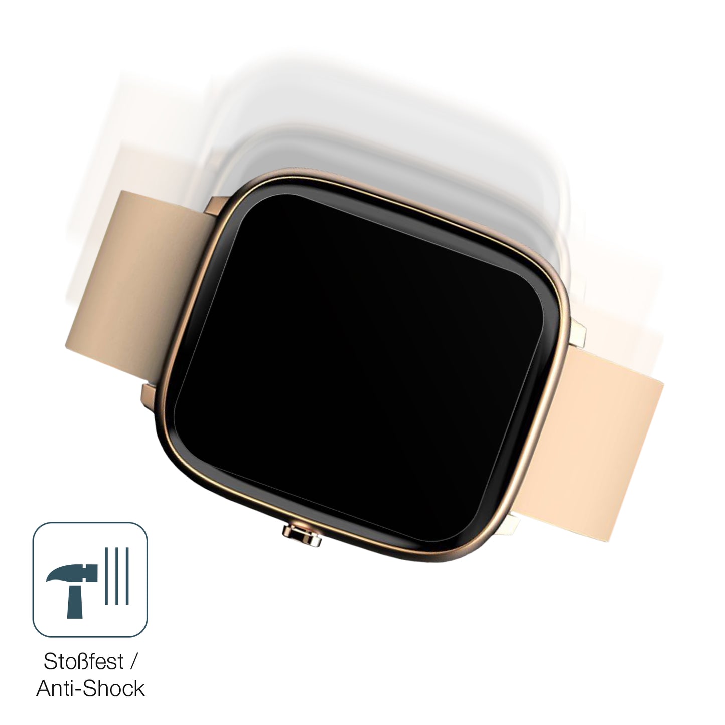 Schutz gegen Kratzer auf dem Noise Colorfit Qube O2 Glas durch Schlüssel, Stöße gegen die Tischkante oder Stürze